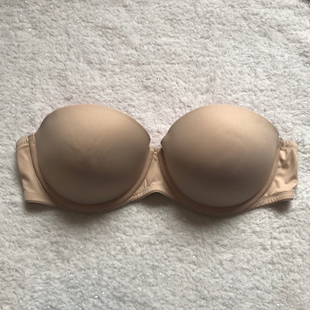 PINK Tan 34C Strapless Bra